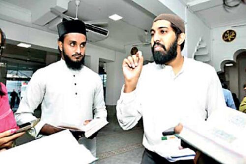Shifan Yang during mosque tour Mosque